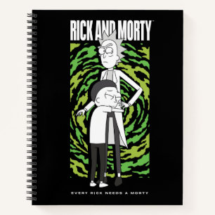RICK UND MORTY™   Morty Hugging Rick Notizbuch