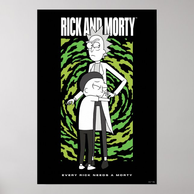 RICK UND MORTY™ | Morty Hugging Rick Poster (Vorne)