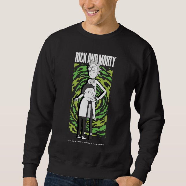 RICK UND MORTY™ | Morty Hugging Rick Sweatshirt (Vorderseite)