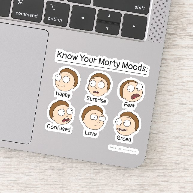RICK UND MORTY™ | Morty's Moods Aufkleber (Detail)