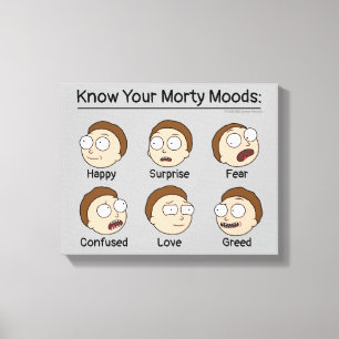 RICK UND MORTY™   Morty's Moods Leinwanddruck