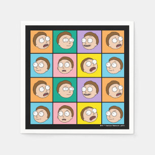 RICK UND MORTY™   Morty's Moods Serviette