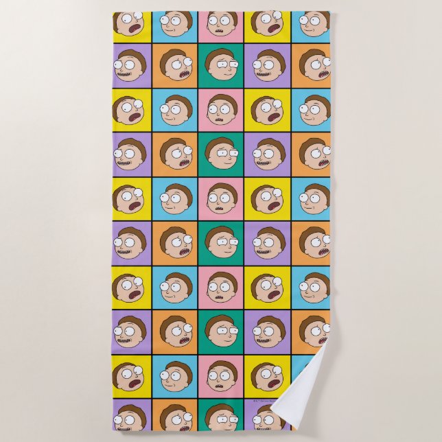 RICK UND MORTY™ | Morty's Moods Strandtuch (Vorderseite)