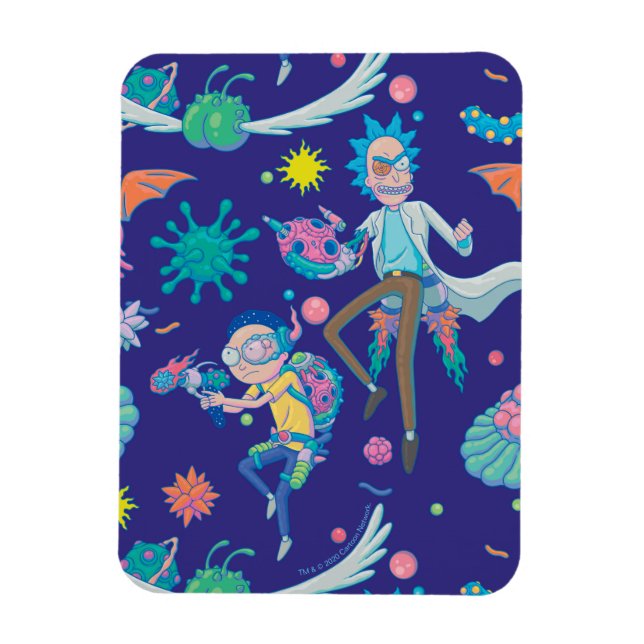 RICK UND MORTY™ | Muster infizierter Zellen Magnet (Vertikal)