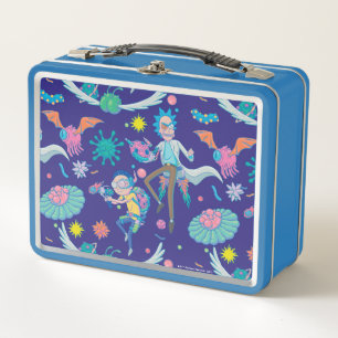 RICK UND MORTY™   Muster infizierter Zellen Metall Brotdose
