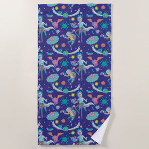 RICK UND MORTY™ Muster infizierter Zellen Strandtuch