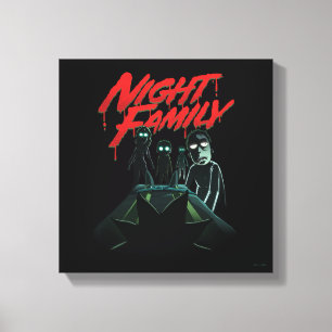 RICK UND MORTY™   Nachtfamilie Leinwanddruck