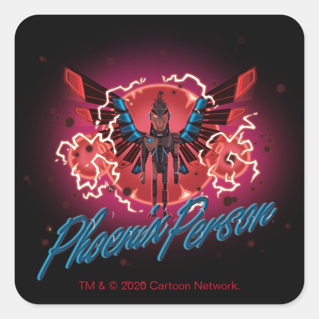 RICK UND MORTY™ | Phoenix Person Quadratischer Aufkleber (Vorderseite)