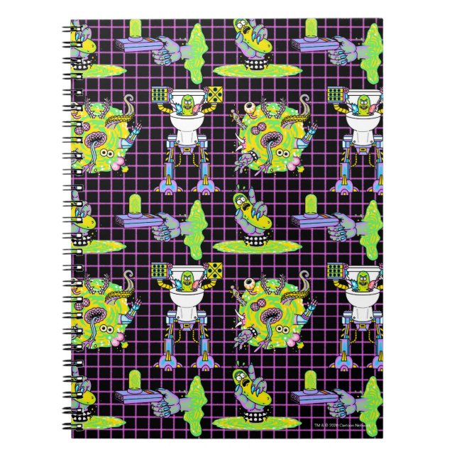 RICK UND MORTY™ | Pickle Rick Portal Muster Notizblock (Vorderseite)