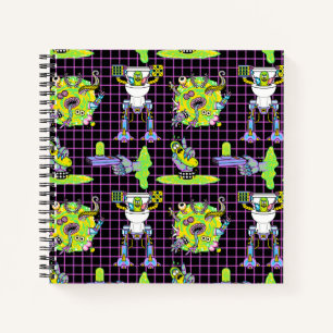 RICK UND MORTY™   Pickle Rick Portal Muster Notizbuch