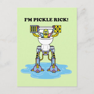RICK UND MORTY™   Pickle Rick Toilet Mech Einladungspostkarte