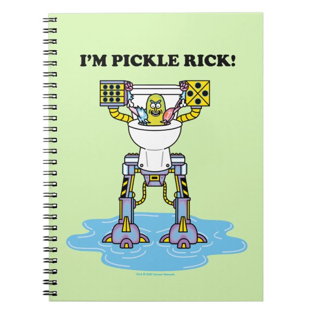RICK UND MORTY™ | Pickle Rick Toilet Mech Notizblock (Vorderseite)
