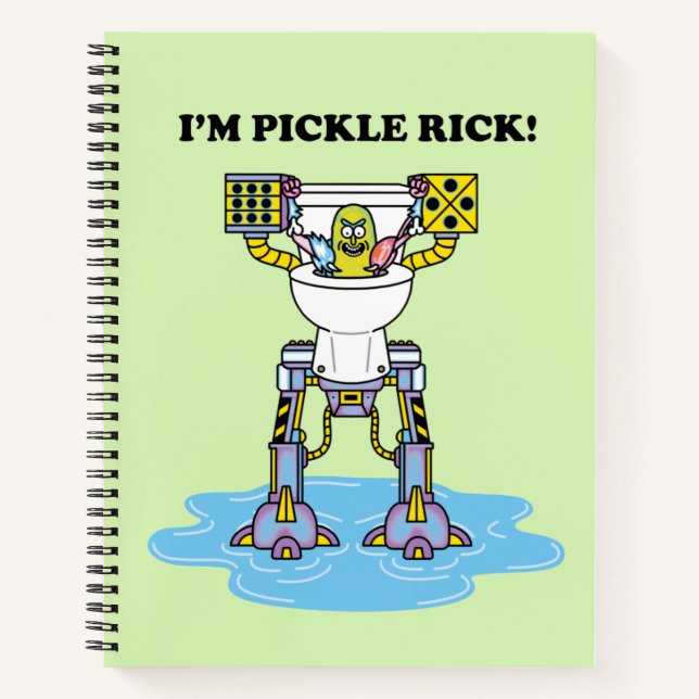 RICK UND MORTY™ | Pickle Rick Toilet Mech Notizbuch (Vorderseite)