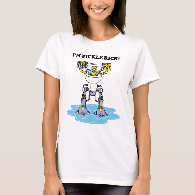 RICK UND MORTY™ | Pickle Rick Toilet Mech T-Shirt (Vorderseite)