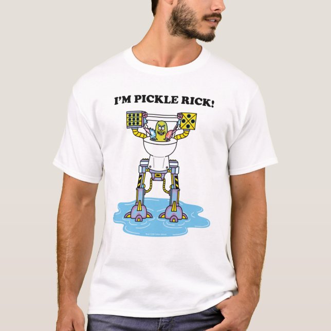 RICK UND MORTY™ | Pickle Rick Toilet Mech T-Shirt (Vorderseite)