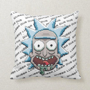 RICK UND MORTY™   Pixel Vers Rick Drooling Head Kissen