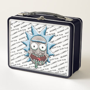 RICK UND MORTY™   Pixel Vers Rick Drooling Head Metall Brotdose