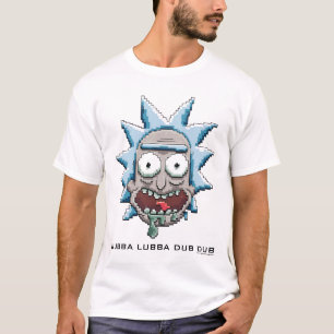RICK UND MORTY™   Pixel Vers Rick Drooling Head T-Shirt