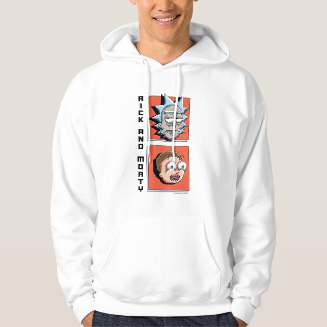RICK UND MORTY™ | Pixel-Versch-Panel-Grafik Hoodie (Vorderseite)