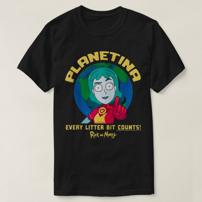 Rick und Morty Planetina zählen jedes Stück Z T-Shirt (Design vorne)