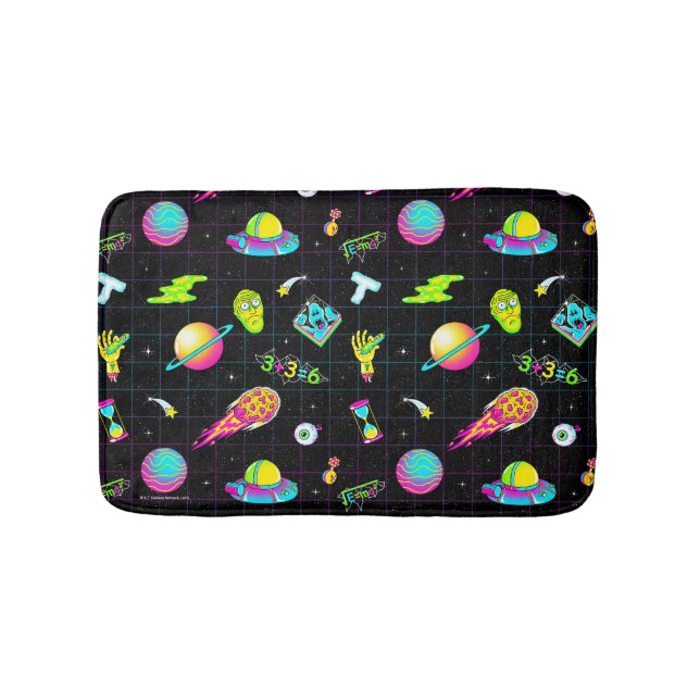 RICK UND MORTY™ | Psychedelische Saison 3 Muster Badematte (Vorderseite)