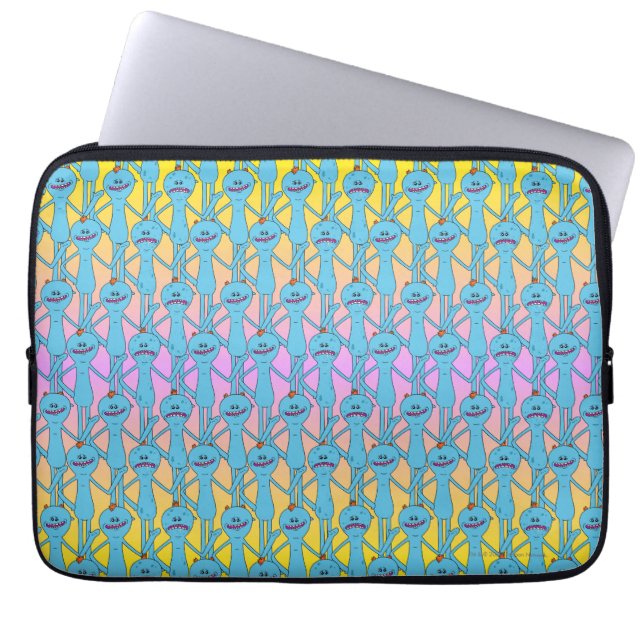 RICK UND MORTY™ | Rainbow Herr Meeseeks Pattern Laptopschutzhülle (Vorderseite)