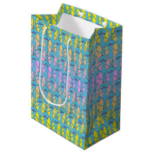 RICK UND MORTY™ Rainbow Herr Meeseeks Pattern Mittlere Geschenktüte