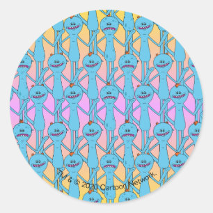 RICK UND MORTY™   Rainbow Herr Meeseeks Pattern Runder Aufkleber