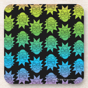 RICK UND MORTY™   Rainbow Rick Head Getränkeuntersetzer