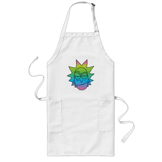 RICK UND MORTY™ | Rainbow Rick Head Lange Schürze (Vorne)