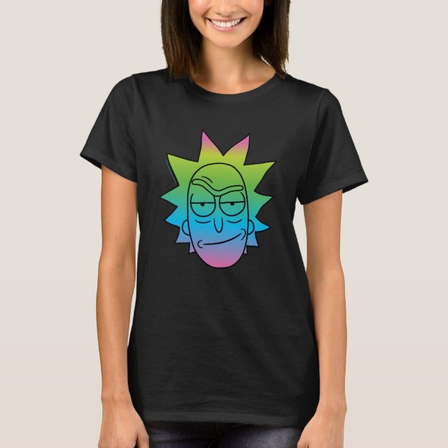 RICK UND MORTY™ | Rainbow Rick Head T-Shirt (Vorderseite)