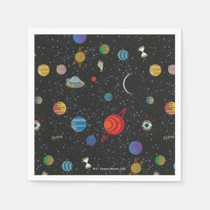 RICK UND MORTY™ Raummuster Serviette