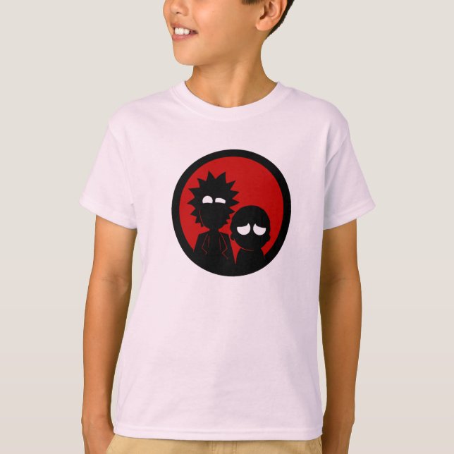 Rick und Morty Red Design T-Shirt (Vorderseite)