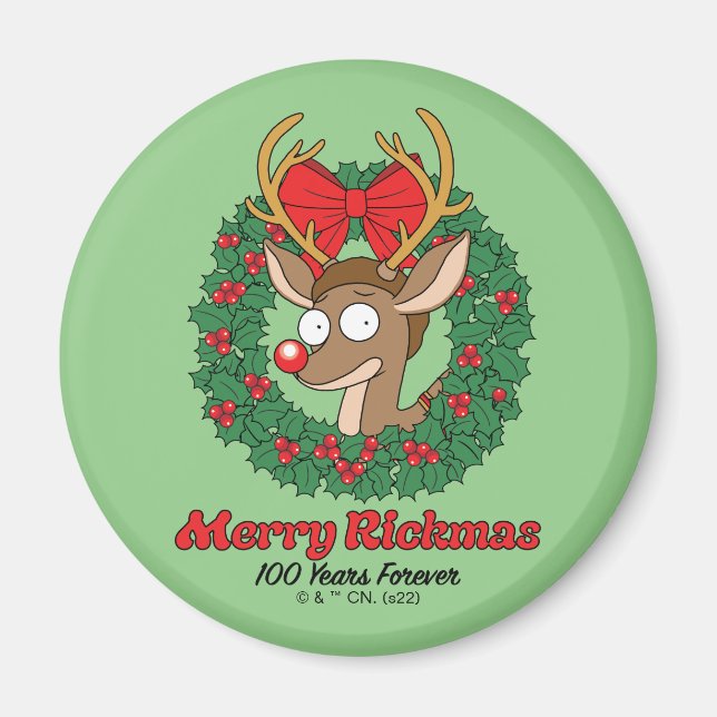 Rick und Morty | Reindeer Morty Merry Rickmas Magnet (Vorne)