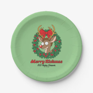 Rick und Morty Reindeer Morty Merry Rickmas Pappteller