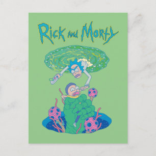 RICK UND MORTY™   Rettung des Portals Einladungspostkarte