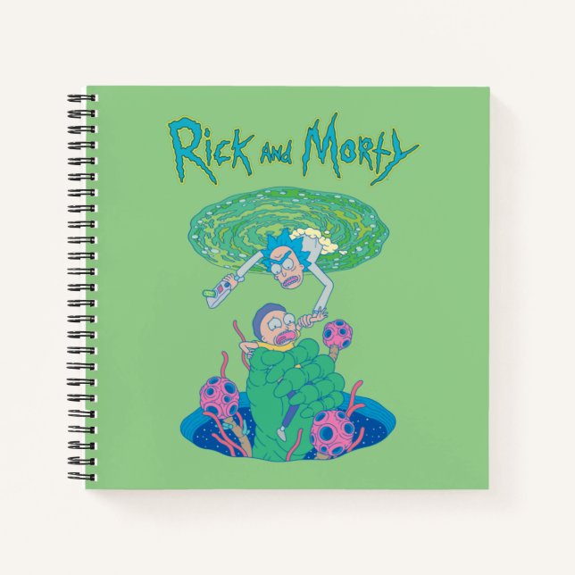 RICK UND MORTY™ | Rettung des Portals Notizbuch (Vorderseite)