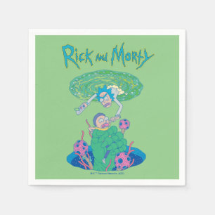 RICK UND MORTY™   Rettung des Portals Serviette