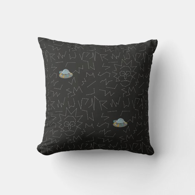 RICK UND MORTY™ | Rick Constellation Pattern Kissen (Vorderseite)