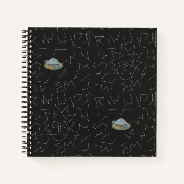 RICK UND MORTY™ | Rick Constellation Pattern Notizbuch (Vorderseite)