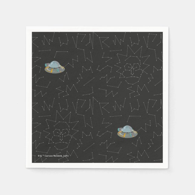 RICK UND MORTY™ | Rick Constellation Pattern Serviette (Vorderseite)