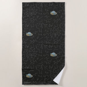 RICK UND MORTY™ Rick Constellation Pattern Strandtuch