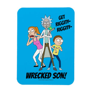 RICK UND MORTY™   Rick, Morty und Summer Magnet