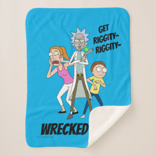 RICK UND MORTY™   Rick, Morty und Summer Sherpadecke