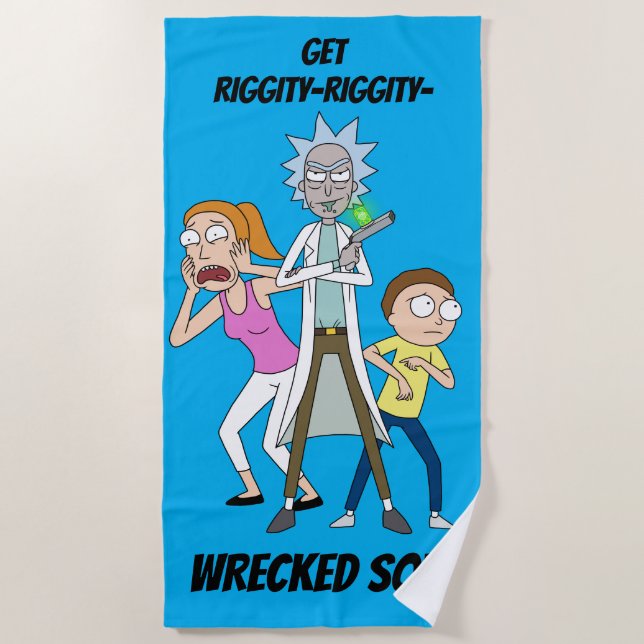 RICK UND MORTY™ | Rick, Morty und Summer Strandtuch (Vorderseite)