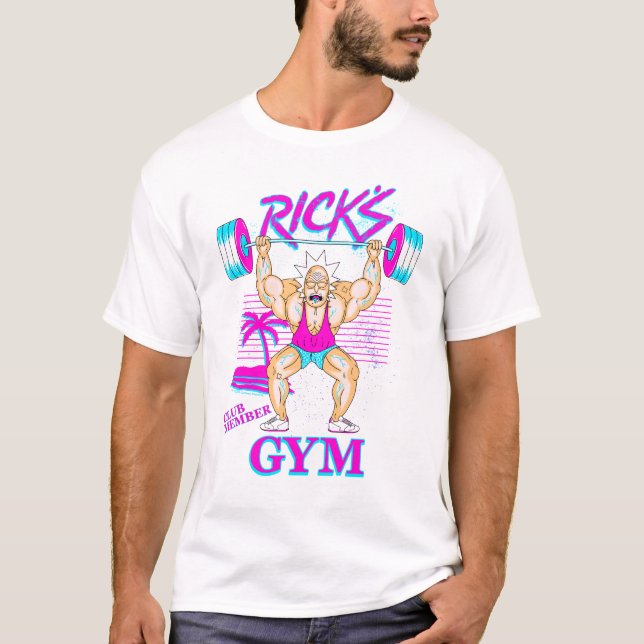 RICK UND MORTY™ | Rick's Gym Club Mitglied T-Shirt (Vorderseite)