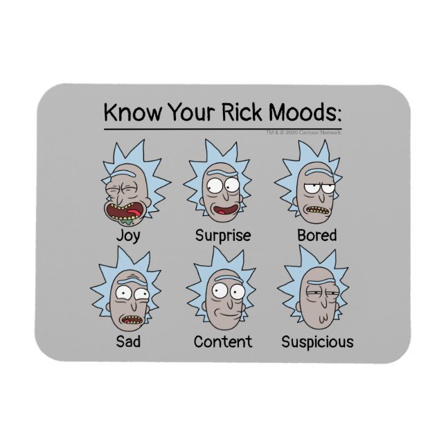 RICK UND MORTY™ | Rick's Moods Magnet (Horizontal)