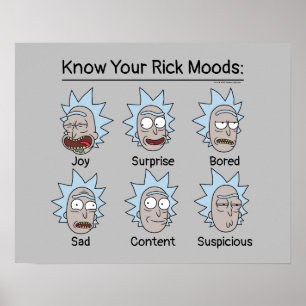 RICK UND MORTY™   Rick's Moods Poster