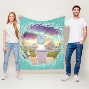 RICK UND MORTY™   Rick's Private Place Fleecedecke