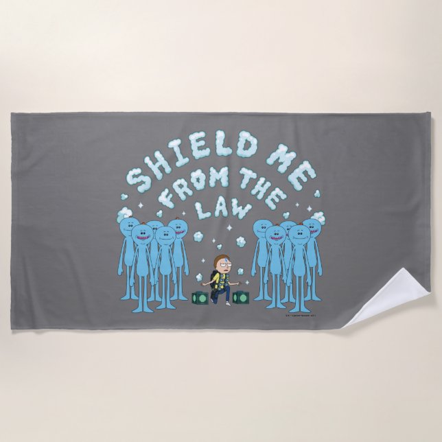 RICK UND MORTY™ | Schutz vor dem Gesetz Strandtuch (Vorderseite)